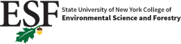 State University of New York - Environmental Science and Forestry Logo with a green leaf and acorn