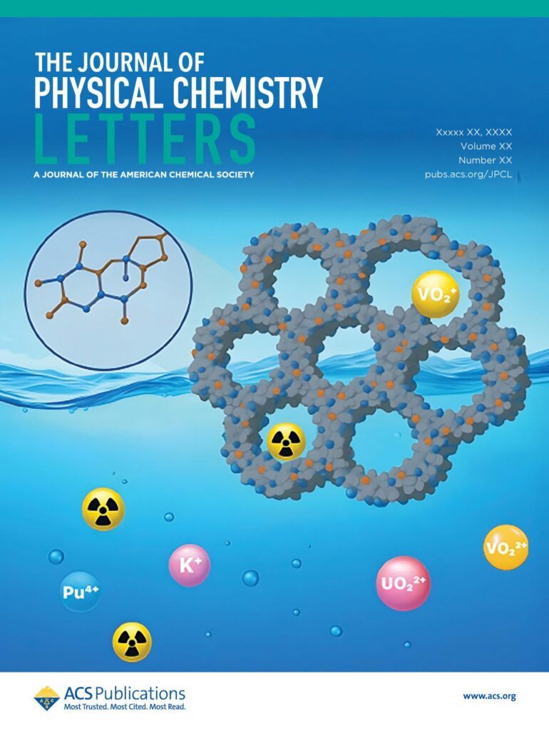 A cover from the Journal of Physical Chemistry Letters, published by the American Chemical Society.